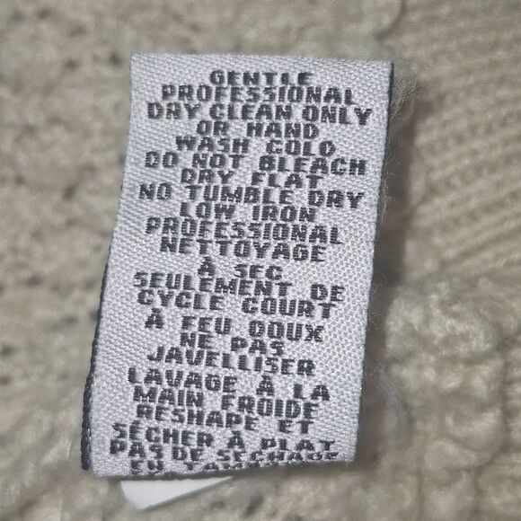 Tibi Sweater Dress Wool Cashmere Blend Pockets Sheath V-Neck Above Knee Beige M - Picture 10 of 16